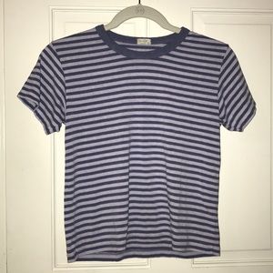 Blue & white striped t shirt
